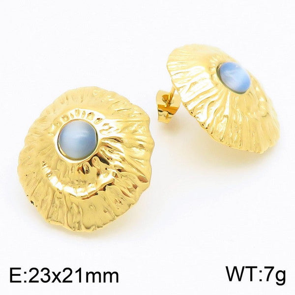 Kalen Vintage Stone Stud Earrings for Women