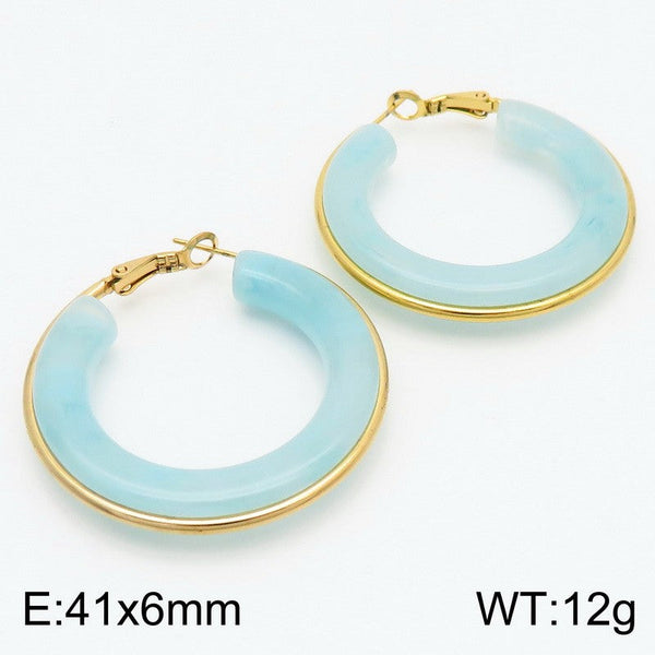 Kalen Stone Hoop Earrings for Women