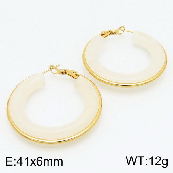 Kalen Stone Hoop Earrings for Women