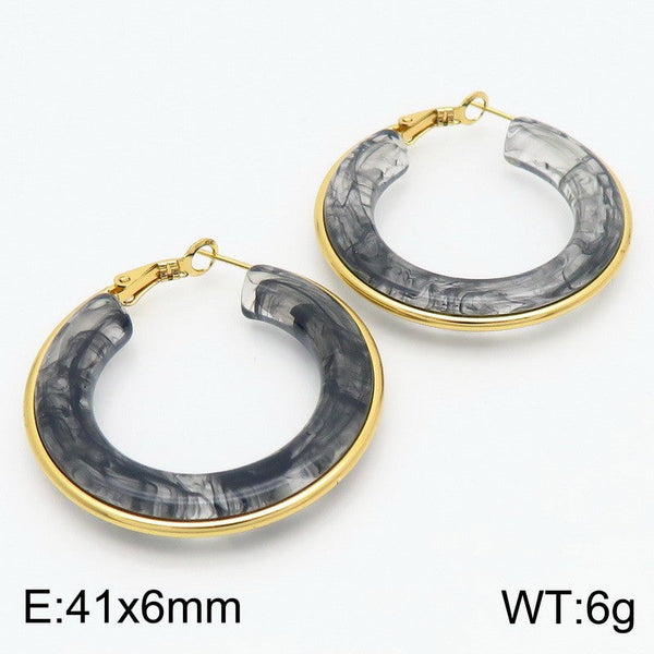 Kalen Stone Hoop Earrings for Women