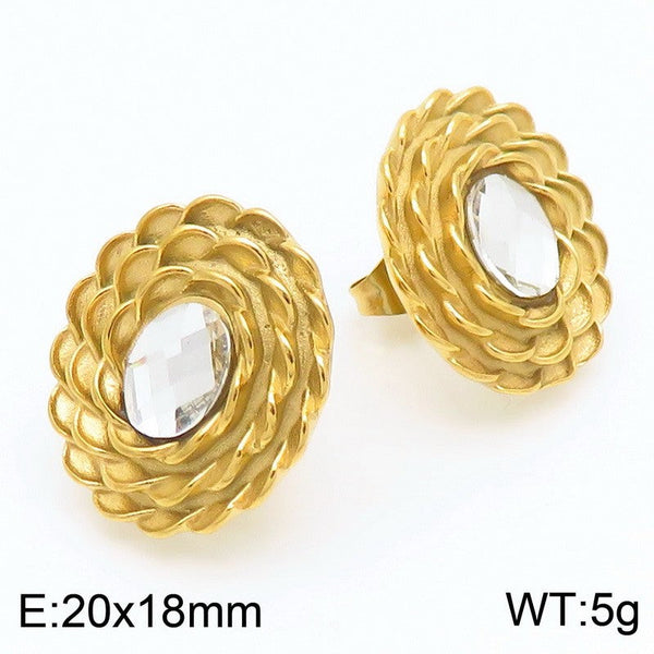 Kalen Zircon Stud Earrings for Women