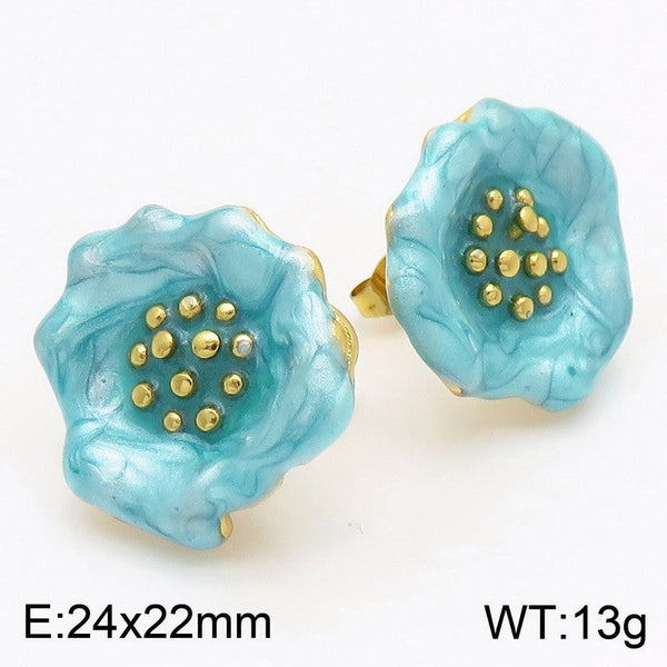 Kalen Flower Stud Earrings for Women