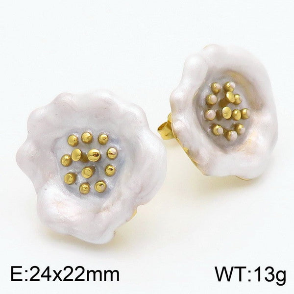 Kalen Flower Stud Earrings for Women