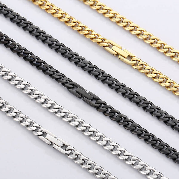 Kalen 6mm Wholesale Stainless Steel Cuban Link Chain Necklace for Men Women