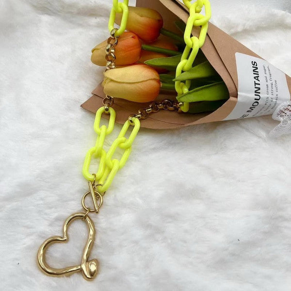 Kalen Chain Heart Pendant Necklace Wholesale for Women