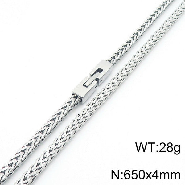 Kalen 4mm Foxtail Link Chain Necklace Wholesale for Men