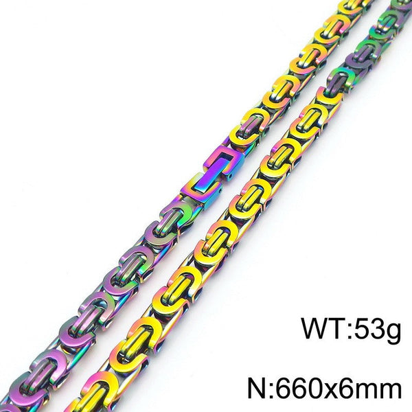 Kalen 6mm Byzantine Link Chain Necklace Wholesale for Men