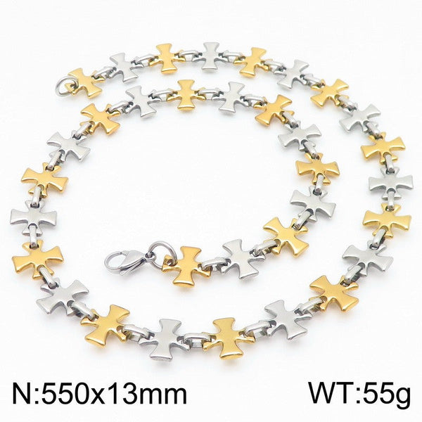Kalen Cross Chain Necklace for Men Women Wholesale