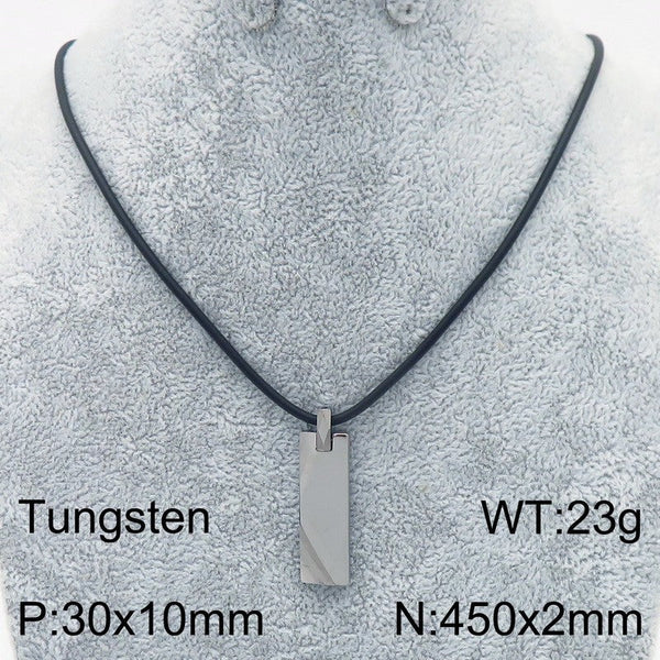 Kalen Engraved Bar Pendant Necklaces