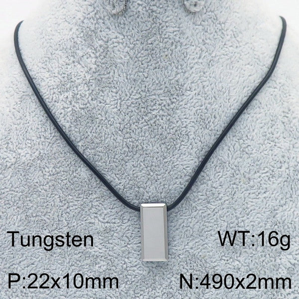 Kalen Engraved Bar Pendant Necklaces