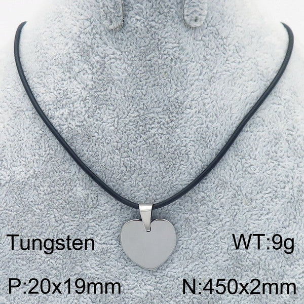 Kalen Engraved Heart Pendant Necklaces