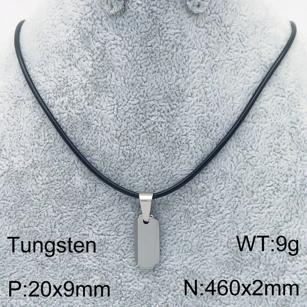 Kalen Engraved Bar Pendant Necklaces