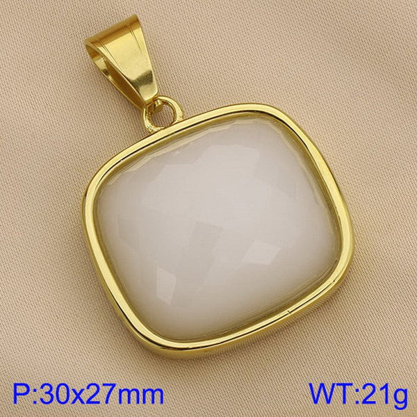 Kalen Stainless Steel Stone Crystal Pendant Wholesale