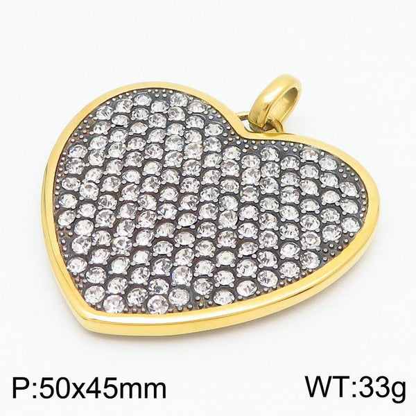 Kalen Stainless Steel Zircon Pendant Wholesale