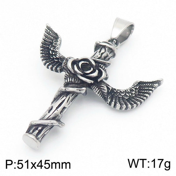 Kalen Cross Pendant Necklace for Men Wholesale