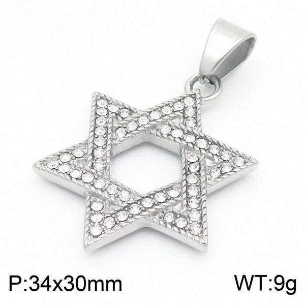 Kalen Zircon Star of David Pendant Necklace