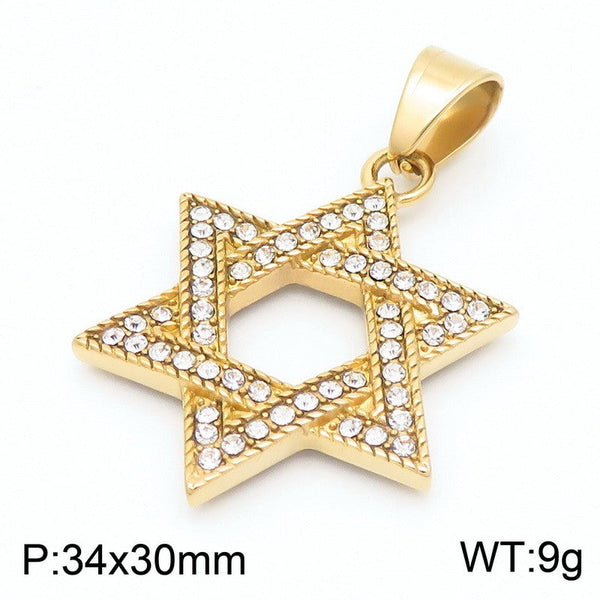 Kalen Zircon Star of David Pendant Necklace