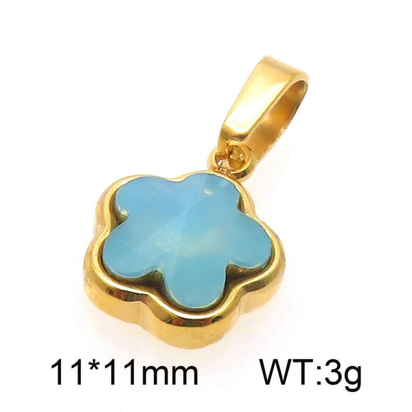 Kalen Stone Flower Pendant Necklace for Women Wholesale