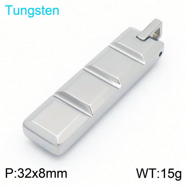 Kalen Tungsten Bar Pendant Necklace