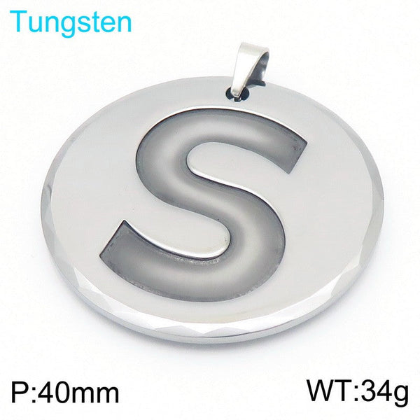 Kalen Tungsten Coin Pendant Necklace