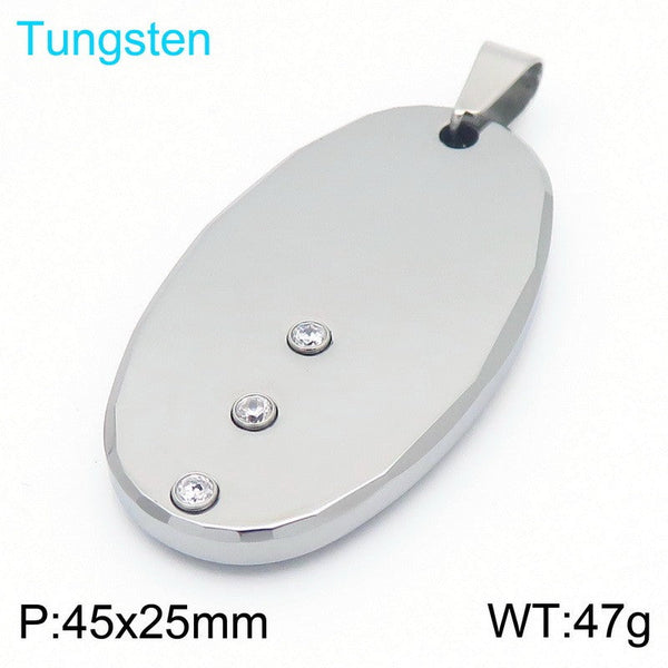 Kalen Tungsten Coin Pendant Necklace