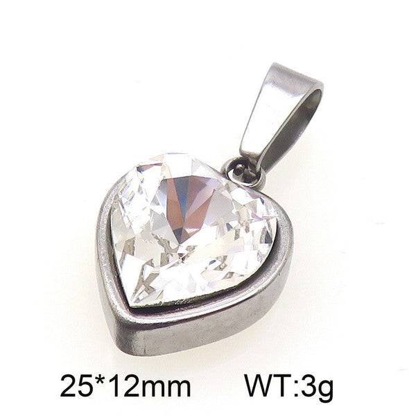 Kalen Zircon Heart Pendant Necklace for Women Wholesale