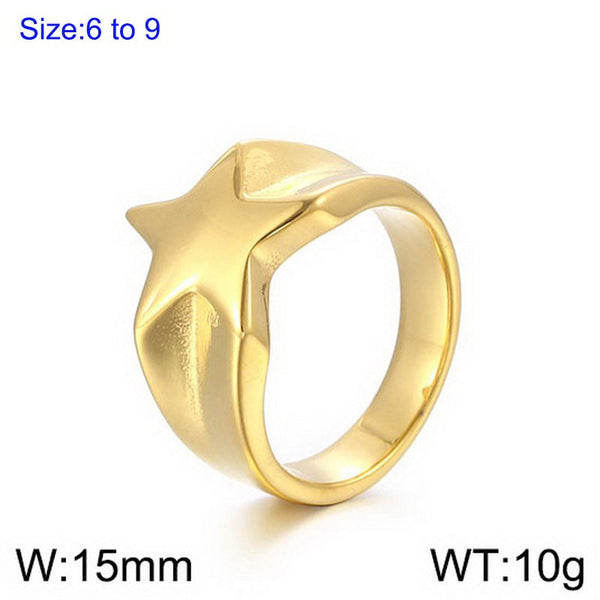 Kalen Stainless Steel Star Ring for Women Wholesale