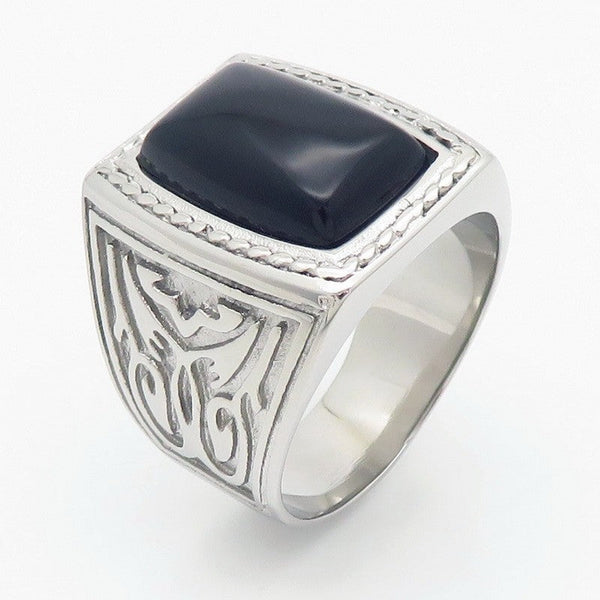 Kalen Stainless Steel Stone Ring for Men Women Wholesale