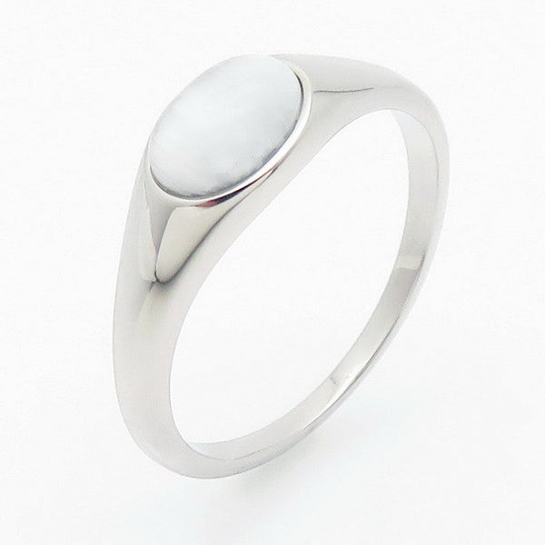 Kalen Stainless Steel Oval Stone Ring for Men Women Wholesale