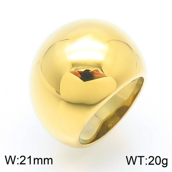 Kalen Stainless Steel Chunky Dome Ring for Women Wholesale