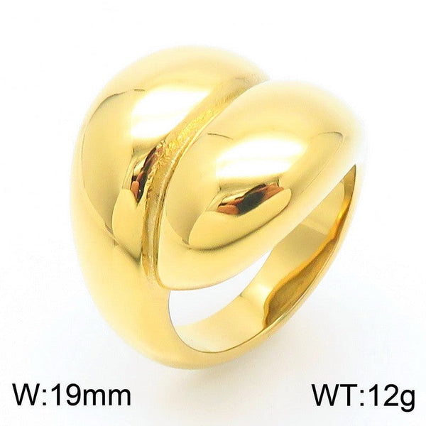 Kalen Stainless Steel Chunky Dome Ring for Women Wholesale