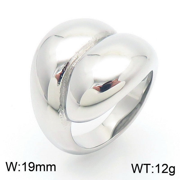 Kalen Stainless Steel Chunky Dome Ring for Women Wholesale