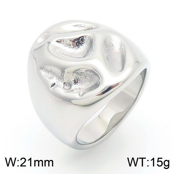 Kalen Stainless Steel Chunky Dome Ring for Women Wholesale