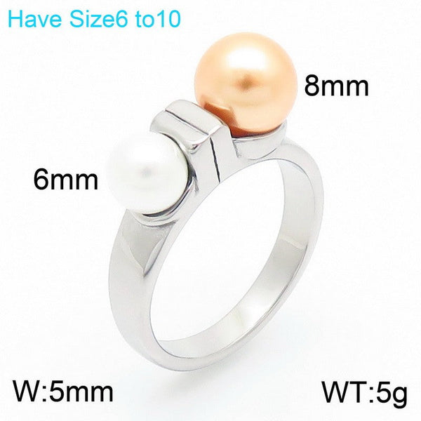 Kalen Double Pearl Rings for Women Wholesale