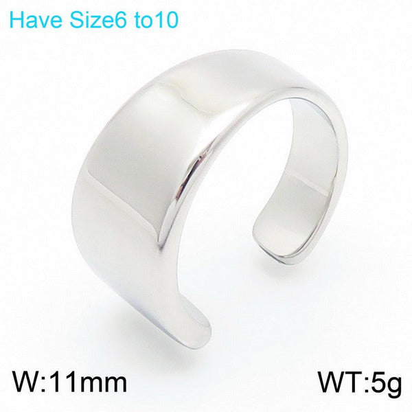 Kalen Stainless Steel Open Ring Wholesale