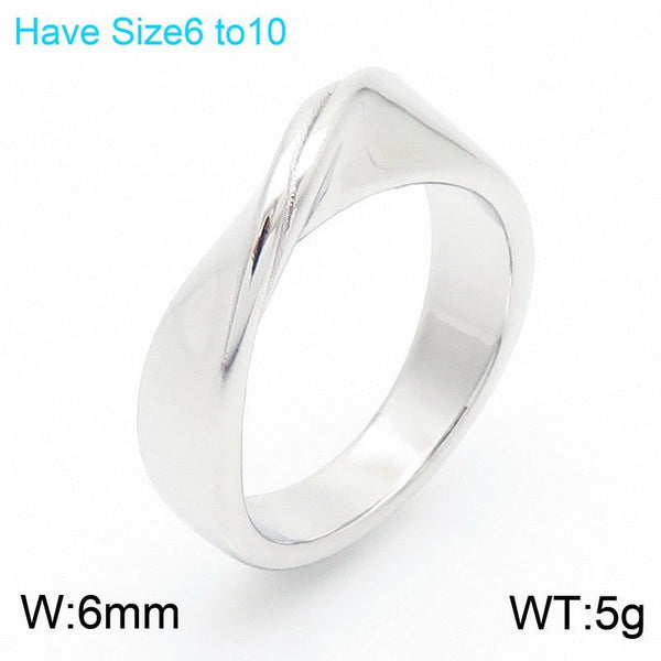 Kalen Stainless Steel Mobius Ring Wholesale