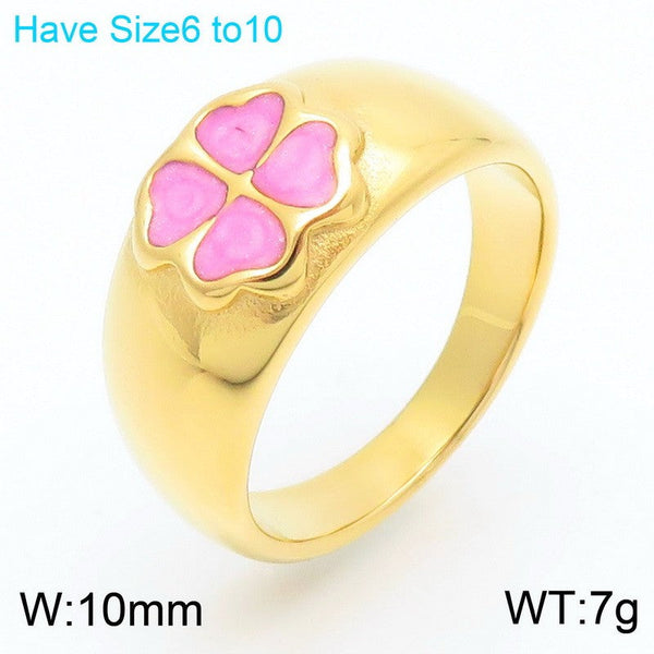 Kalen Heart Enamel Rings for Women Wholesale