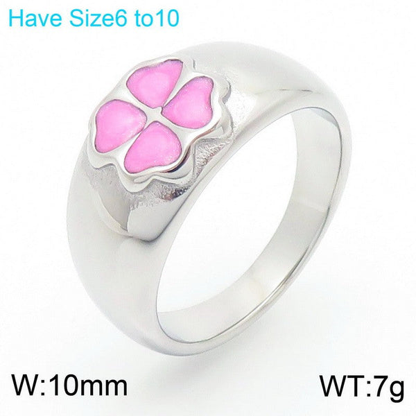 Kalen Heart Enamel Rings for Women Wholesale