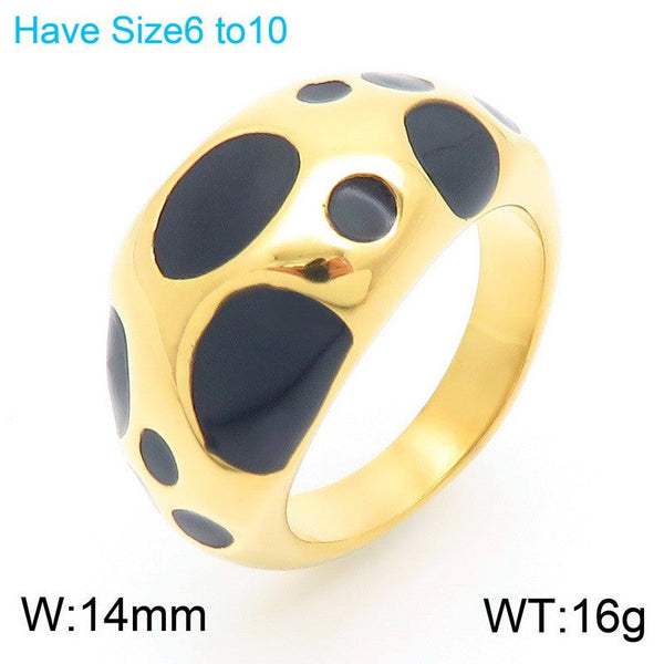 Kalen Enamel Dome Ring for Women