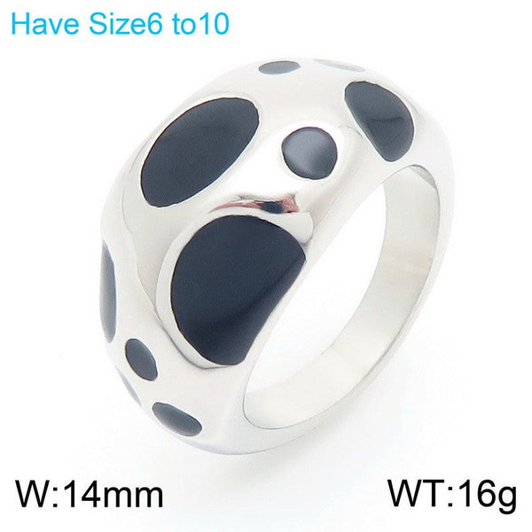 Kalen Enamel Dome Ring for Women