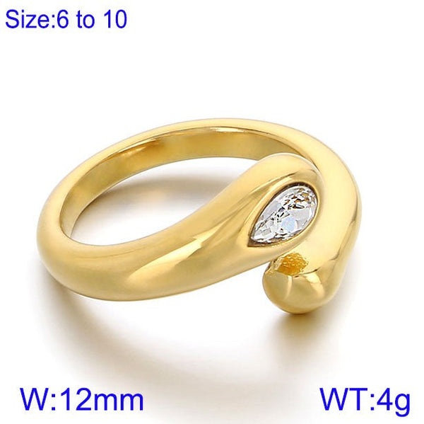 Kalen Zircon Open Adjustable Ring for Women