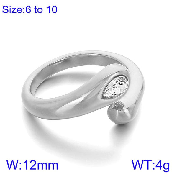 Kalen Zircon Open Adjustable Ring for Women