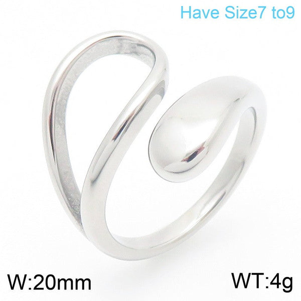 Kalen Stainless Steel Open Ring for Women