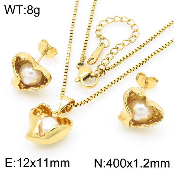 Kalen Earrings Pendant Necklace Jewelry Set for Women