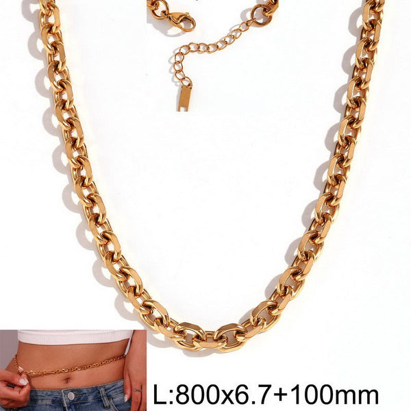 Kalen 7mm Stainless Steel Loop Waist chain Wholesale