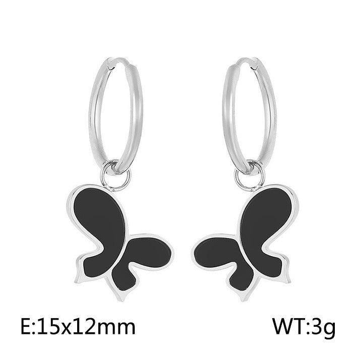 Kalen Ehell Butterfly Drop Huggie Hoop Earrings for Women - kalen