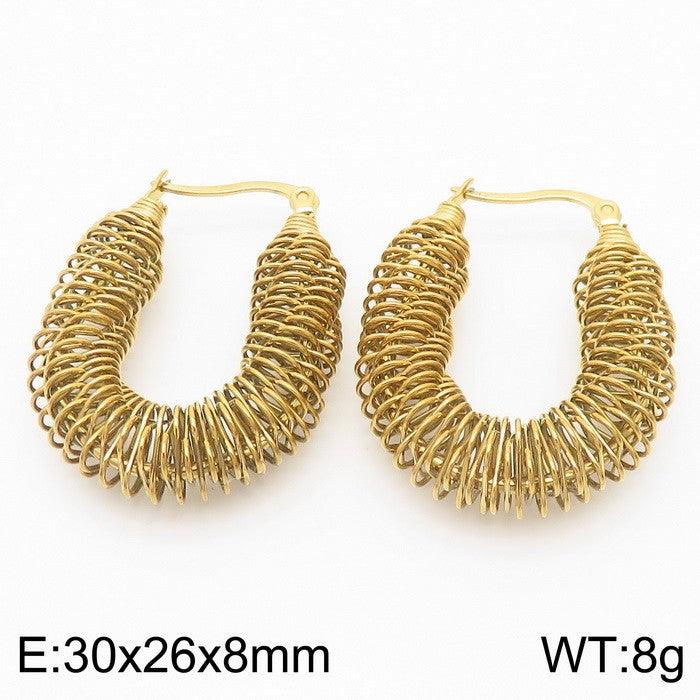 Kalen Stainless Steel Wholesale Hoop Earrings for Women - kalen