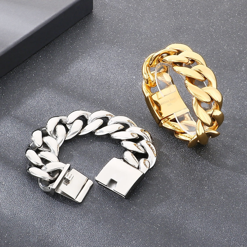 30mm Cuban Chain Bracelet - view 1