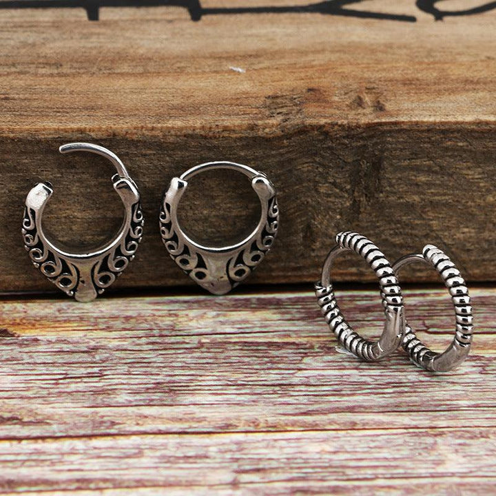 Kalen Punk Casting Hoop Earrings for Men Women - kalen