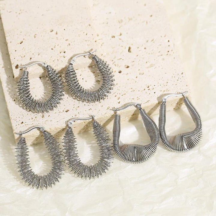 Kalen Stainless Steel Wholesale Hoop Earrings for Women - kalen